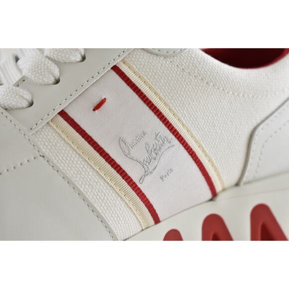 Christian Louboutin Nastroshark Donna Flat White Platform Low Top Sneaker 40 - Picture 14 of 16